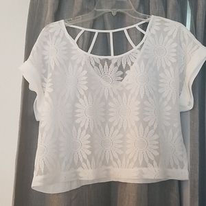 White lace top